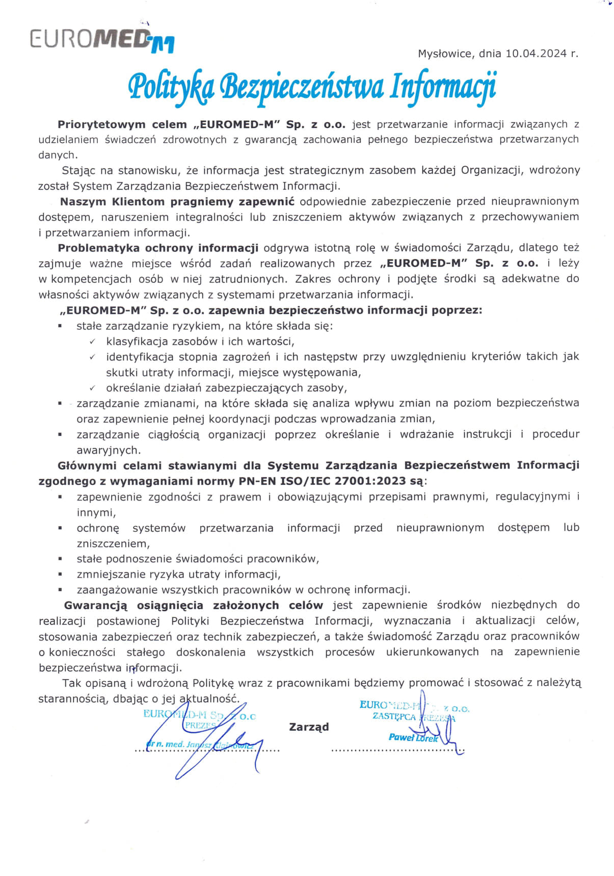 polityka bezpieczeństwa informacji_1