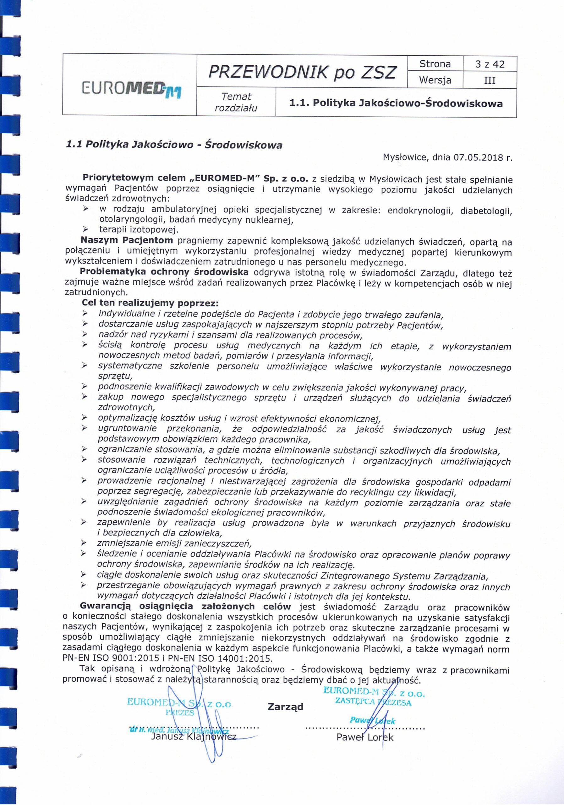 polityka zsz 1